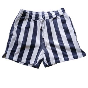 Urban Outfitters High Waist Striped Shorts - Navy and White Sz‎ L/G